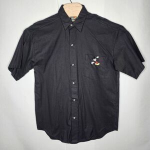Mickey Unlimited USA MADE Embroidered Button Men's Shirt Size M 90' Vintage NWT